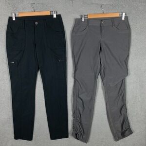 Kuhl Horizn & Trekr Pants Women's 6 Black/Gray Stretch Hiking Outdoor Lot Of 2